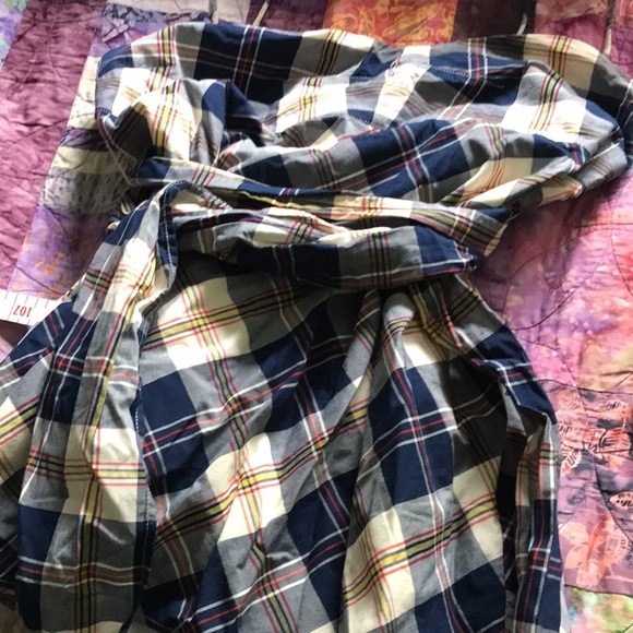 J Crew plaid cotton top - Picture 6 of 11